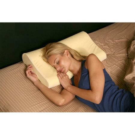LIVING HEALTHY PRODUCTS Deluxe Contour Pillow with Velour Cover DCP-001-01